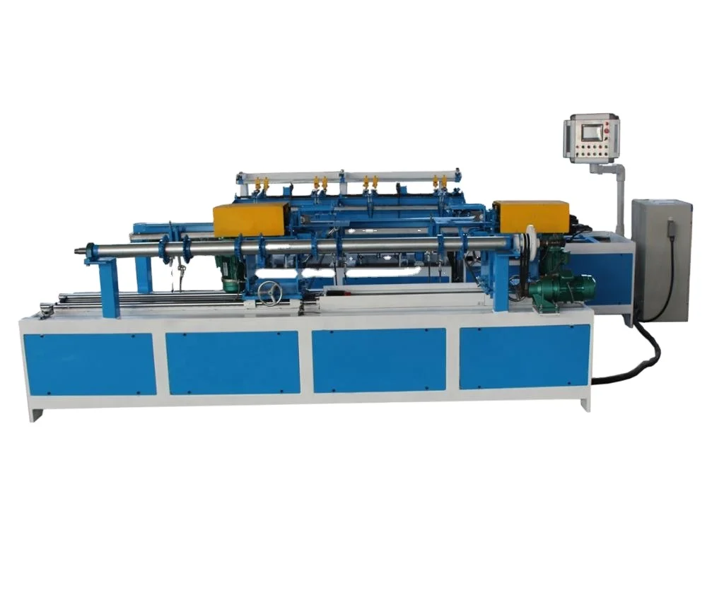 Single rod for double wires automatic chain link fence machine