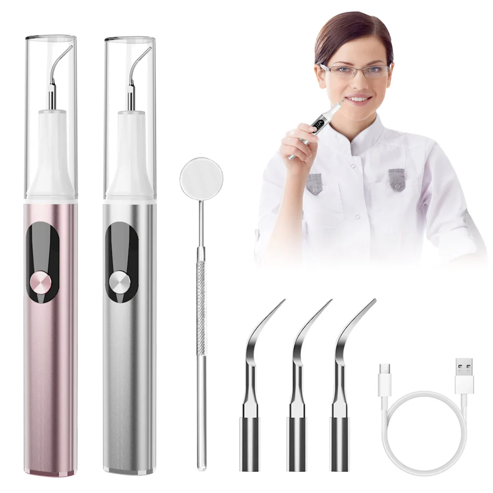 Eco Friendly Rechargeable High Frequency Electric Tartar Tooth Stain Teeth Plaque Dental Calculus Remover