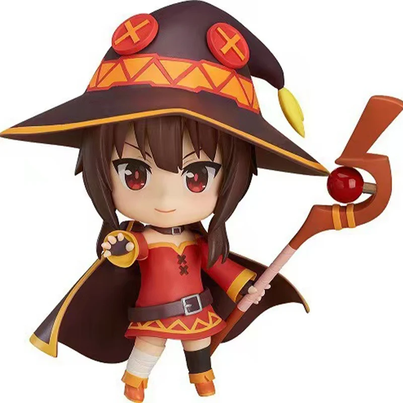 10CM Kono Subarashii Sekai ni Shukufuku wo Megumin Cosplay Cartoon Character PVC Action Figure Collection Model Toys Doll Gift