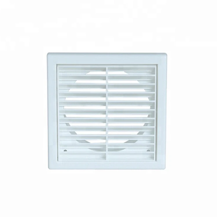 100mm Air Vent ABS Louvred Wall Vent Grille with Flyscreen Cover for Internal Or External Use