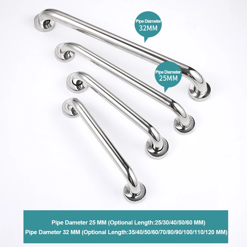 24 Inch Shower Grab Bar Stainless Steel Bathroom Grab Bar Handle, Bathroom Shower Balance Bar