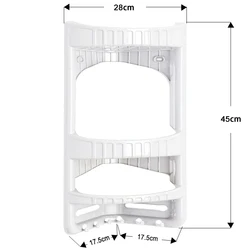 2 tiers  plastic shower caddy storage rack wall bathroom corner shelves organizer bathroom corner storage shelf