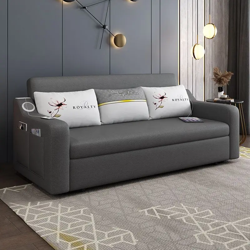 Sofa Bed with Foldable Storage, Multifunctional for Small Spaces