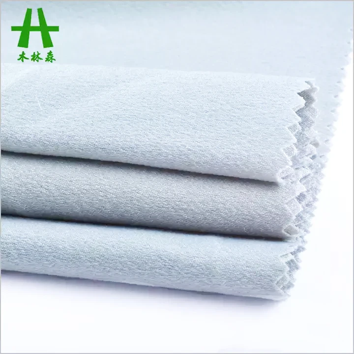 Mulinsen Textile Hot Sale Diamond Polyester Twisting Georgette Stretch Velvet Satin Moss Crepe Composition tiffany blue fabric