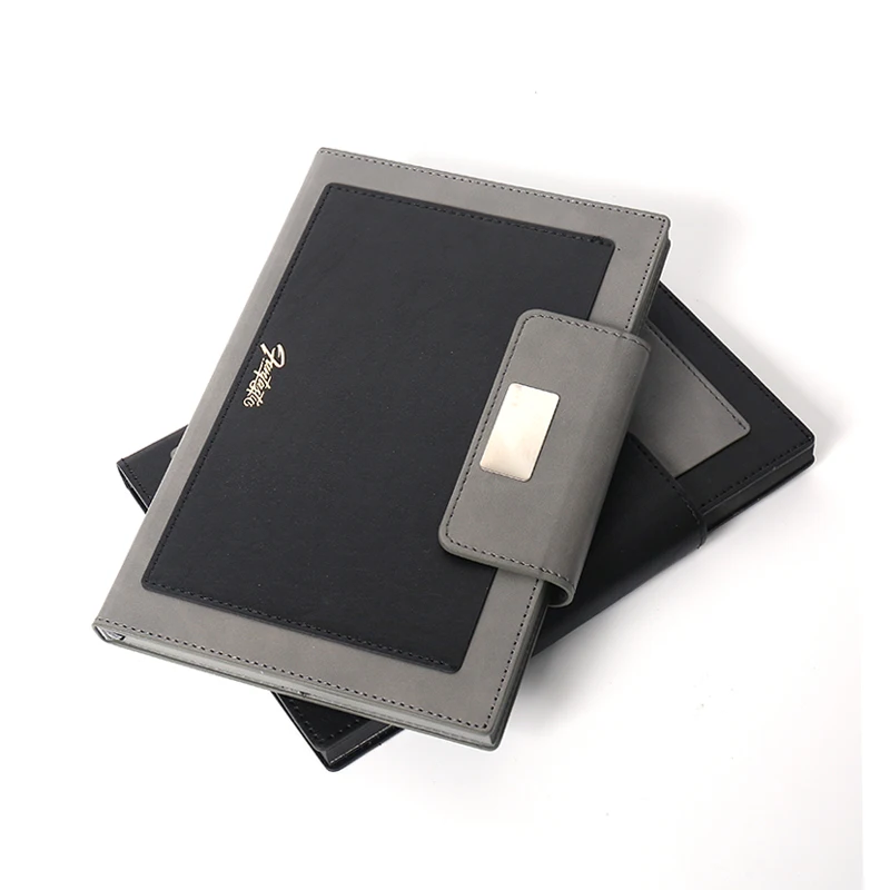 2024 hot sale A5  customized logo pu leather journal business notebook  with custom logo for gift  school use
