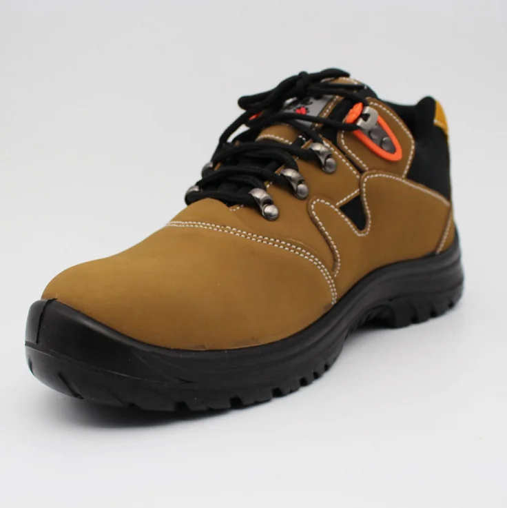 High Quality Factory Safety Shoes Nubuck Safety Footwear PU Sole Injection Steel Toe Work Shoes