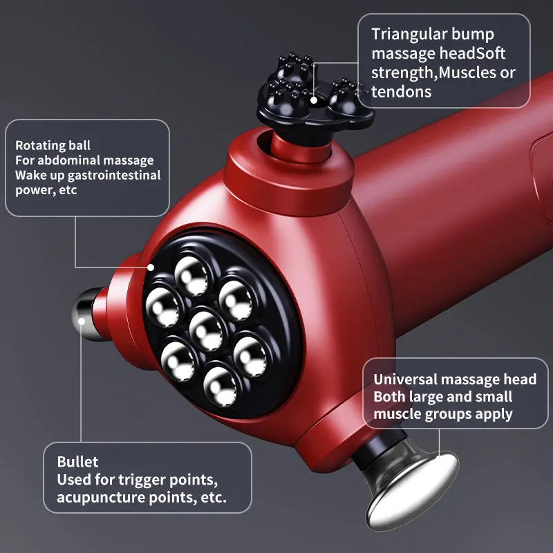 Rapid Release Pain Relief Massage 4 Built In Heads 3mm Low Amplitude Vibration Precisely Treatment Device