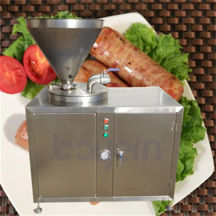 Low Energy High Speed 304 Stainless Steel Vacuum Linker Meat Filler Hydraulic Sausage Stuffer Hot Dog Ham Sausages
