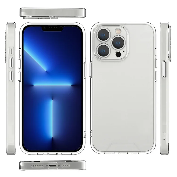 Not Yellowed Imported TPU Clear Ultra Slim Soft Phone Case For Iphone13 13 pro 13promax Transparent Back Cover