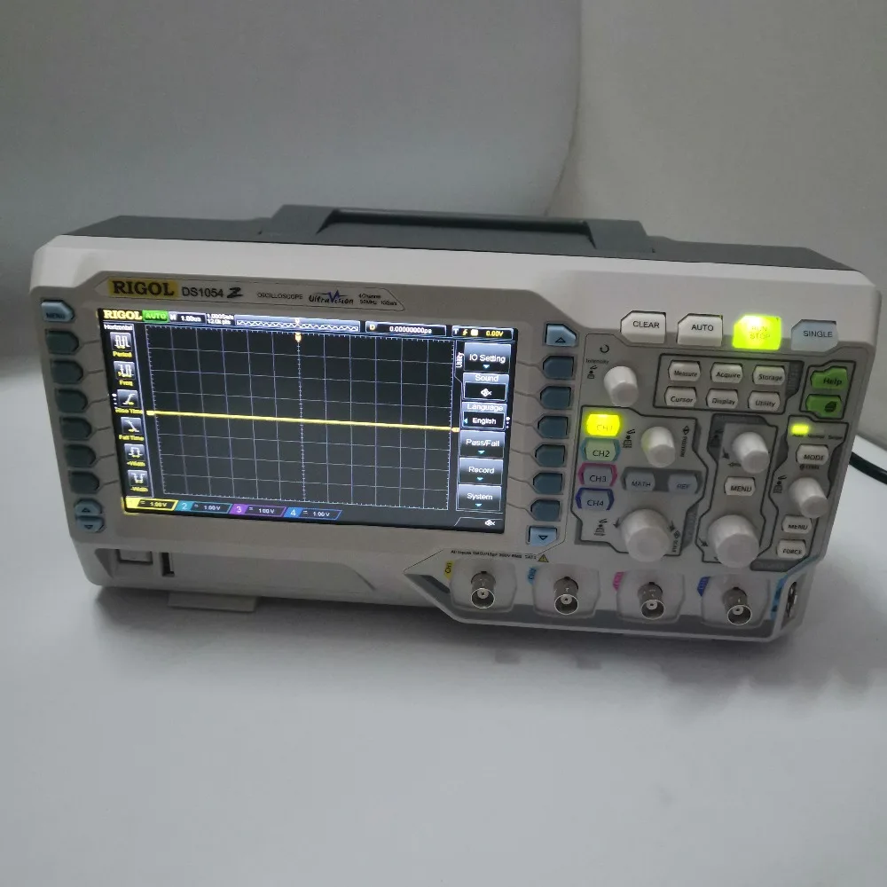  Осциллограф RIGOL DS1054Z 50 МГц 4 канала up tp 1GS/s 7 дюймов WVGA 12 МП 30 000 Вт