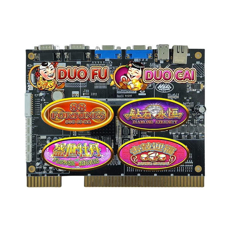 Популярный навык игры настольные игры, несколько игр, Duo Fu Duo Cai Diamond 4 в 1 для игрового автомата