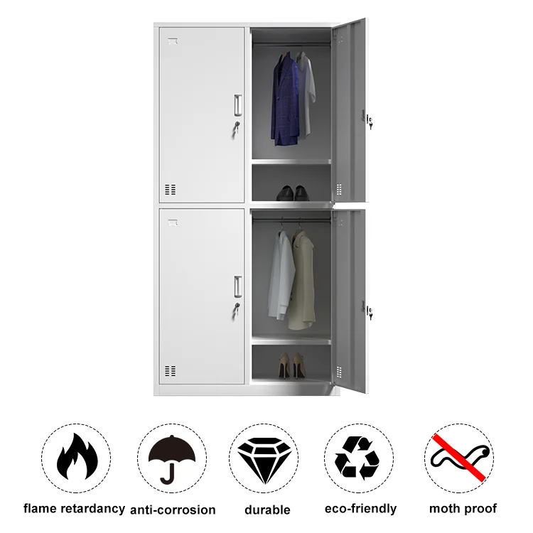 cheap school office furniture clothing storage cabinet 6 door locker with plastic handle small mini locker