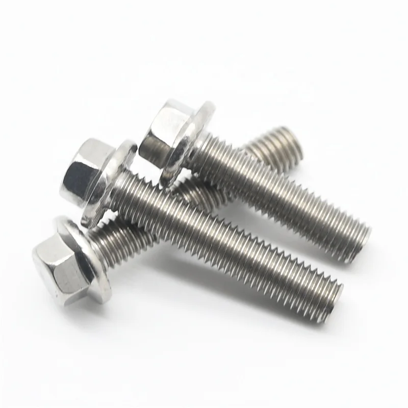 Hardware Fastener IOS4162 Stainless Steel 304 316 Hex Flange Bolt Wholesale price Made In China High Quality Direct Manufacturer