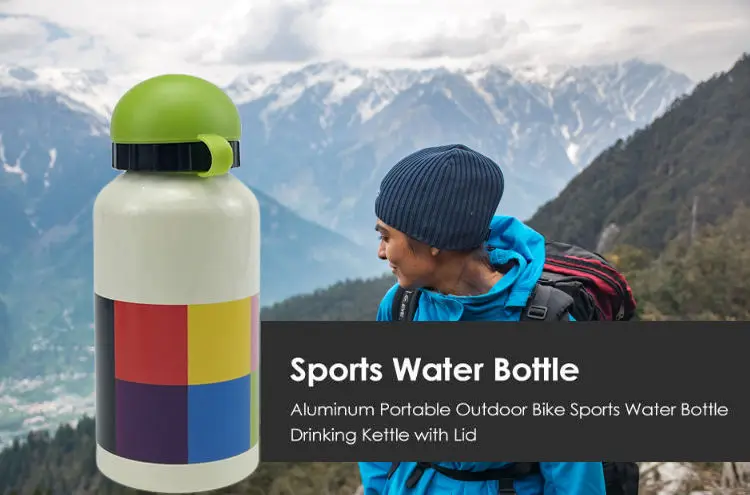 Многоразовая дорожная Герметичная Бутылка, экологически чистая Спортивная бутылка для воды для кемпинга, велосипеда, алюминиевая бутылка для воды на заказ 500 мл