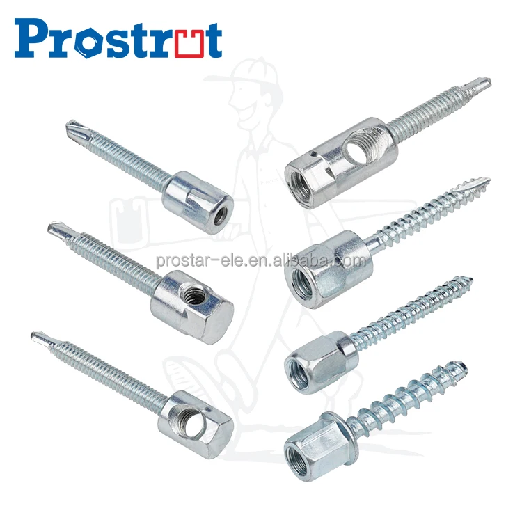 Винт Sammy Style из прямой древесины вертикальный якорь 3/8 дюйма резьба 1/4