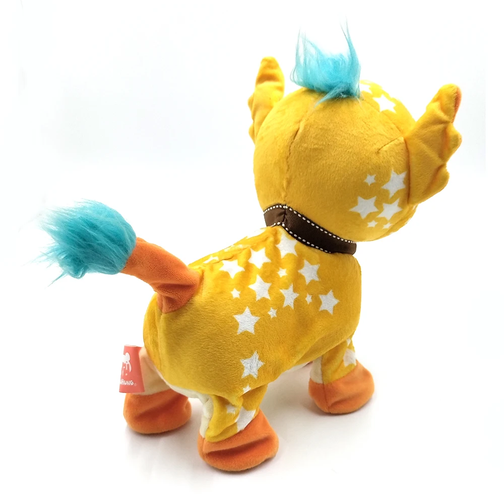 Multi Functions Electric Walking Sitting lying Down Deer Toys Plush Stuffed Filling Plush Rony Animal Toys