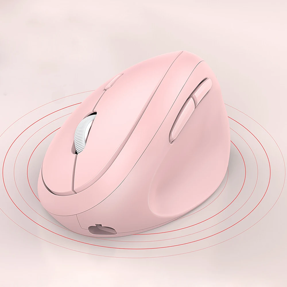 Jelly Comb Ergonomic Mouse Rechargeable 2.4GHz Optical Mice with Adjustable DPI 1000 1600 2400 Wireless Vertical Mouse