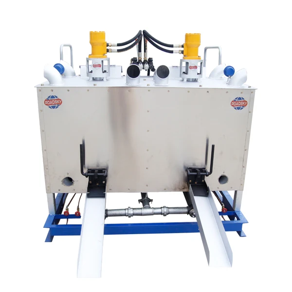 Double Tank Hydraulic Thermoplastic Paint Preheater With 15P Diesel Engine