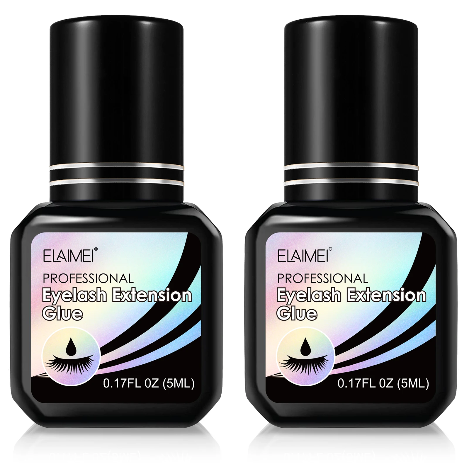 ELAIMEI private label bond and seal oil resistant low humidity wholesale extension waterproof eyelash glue for strip lashes