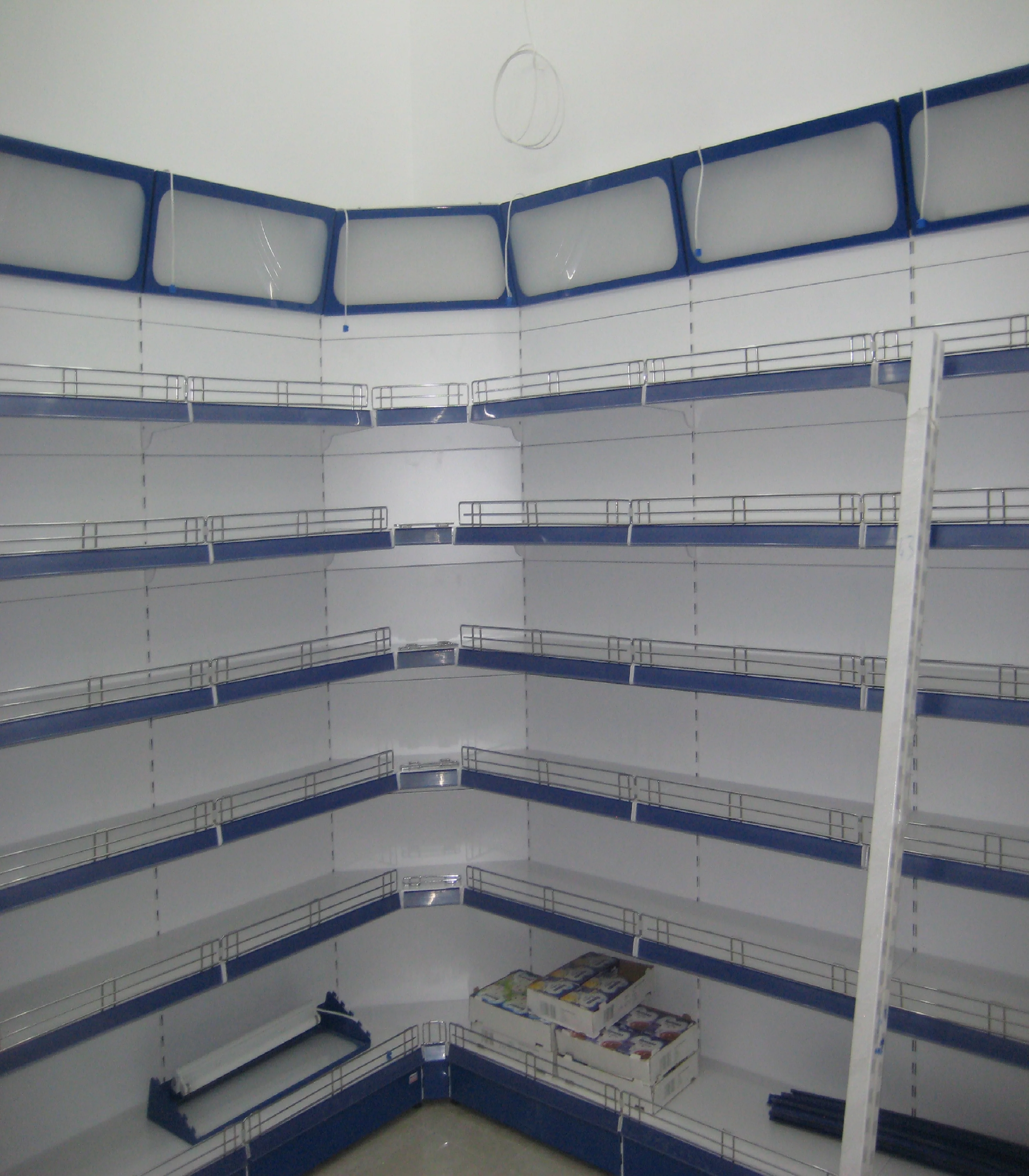 Supermarket Shelves - Outer Corner Wall Unit - TME-106