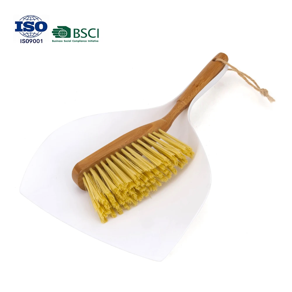 Small wisk  dustpan and brush mini  handheld dust pan with cleaning brush Wood Hand Broom with Dustpan Set