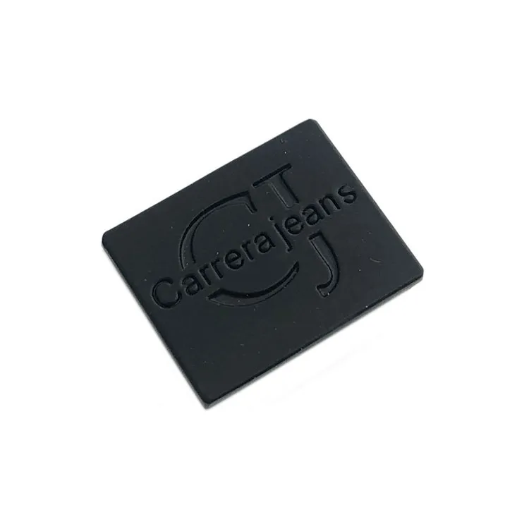 China supplier custom metal logo plate label tag with rivet for handbags accessories