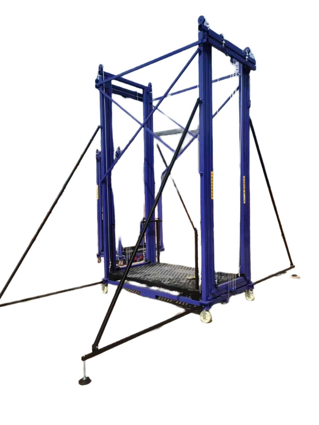 foldable steel Electric Lifting Scaffold lift platform elevator automatic 4m/6m/8m electric scaffolding for household using