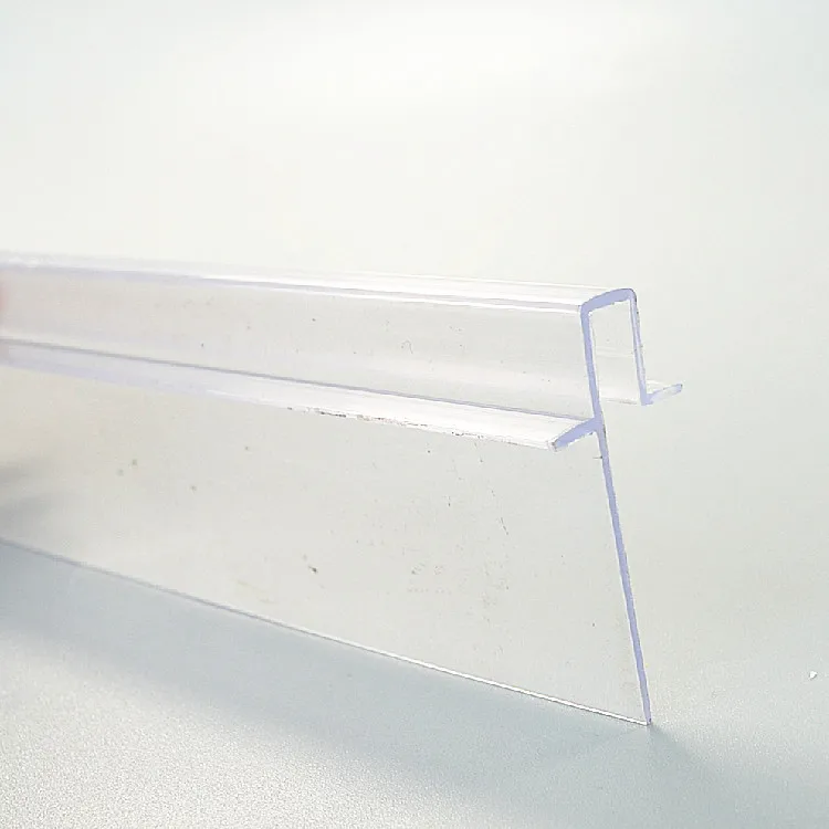 Retail Display Plastic Ticket Sign Acrylic Shelf Data Strip Price Tag Label Holder for shelf