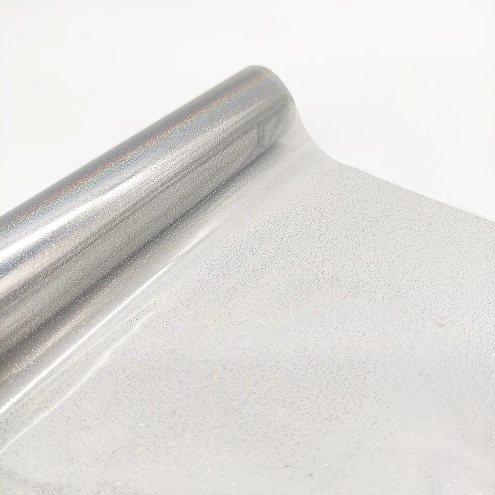 silver sand design holographic heat transfer laser Foil Supplier