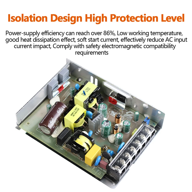 SMPS Smart 4G Original C-60-24 60W 72W 24V 2.5A AC-DC Single Output Industrial DIN Rail Switching Power Supply