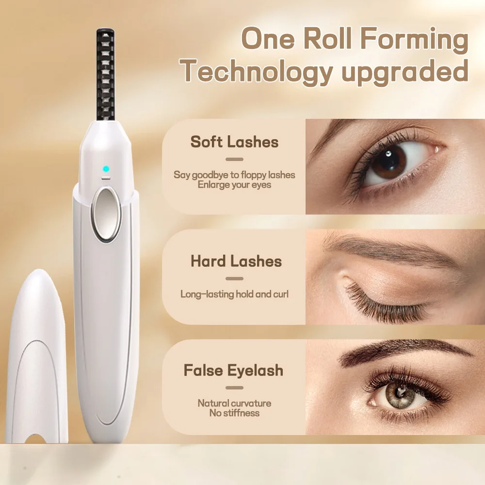 High Quality Electric Eyelash Curler Heated Combs Eye Lash Longlasting Eyelashes Curl Thermal Eyelash Curler Makeup Accessories