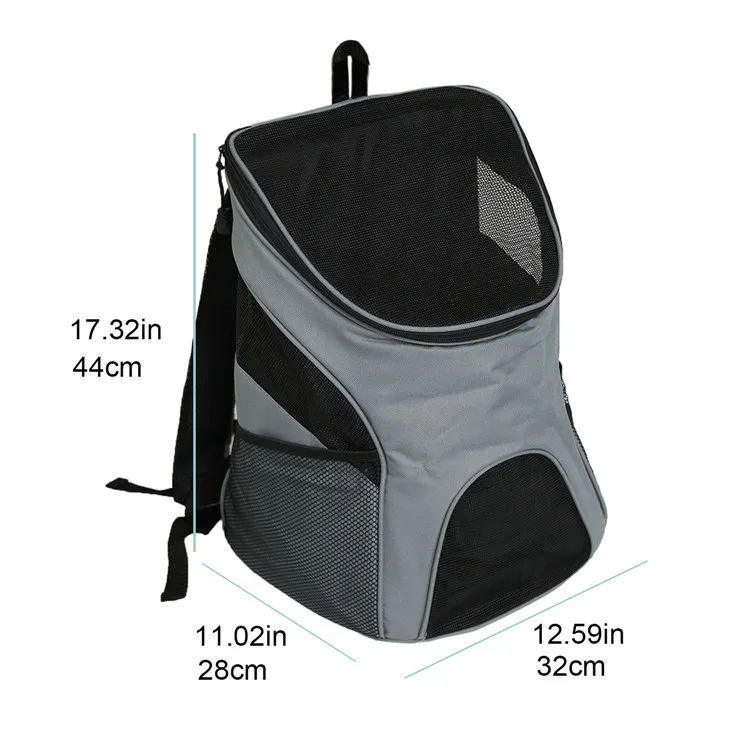 Outdoor Travel Foldable Soft Sided Ventilated Design Breathable Safety Pet Dog Carrier Backpack