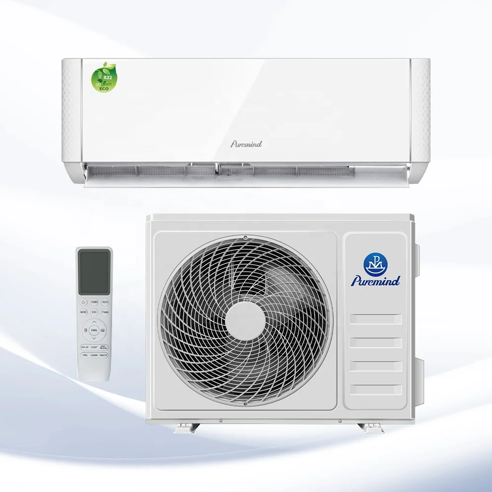 Puremind Smart Air Conditioner Customized OEM ODM Inverter Non-inverter 9000Btu R32 R410a Ductless Split Air Conditioning System
