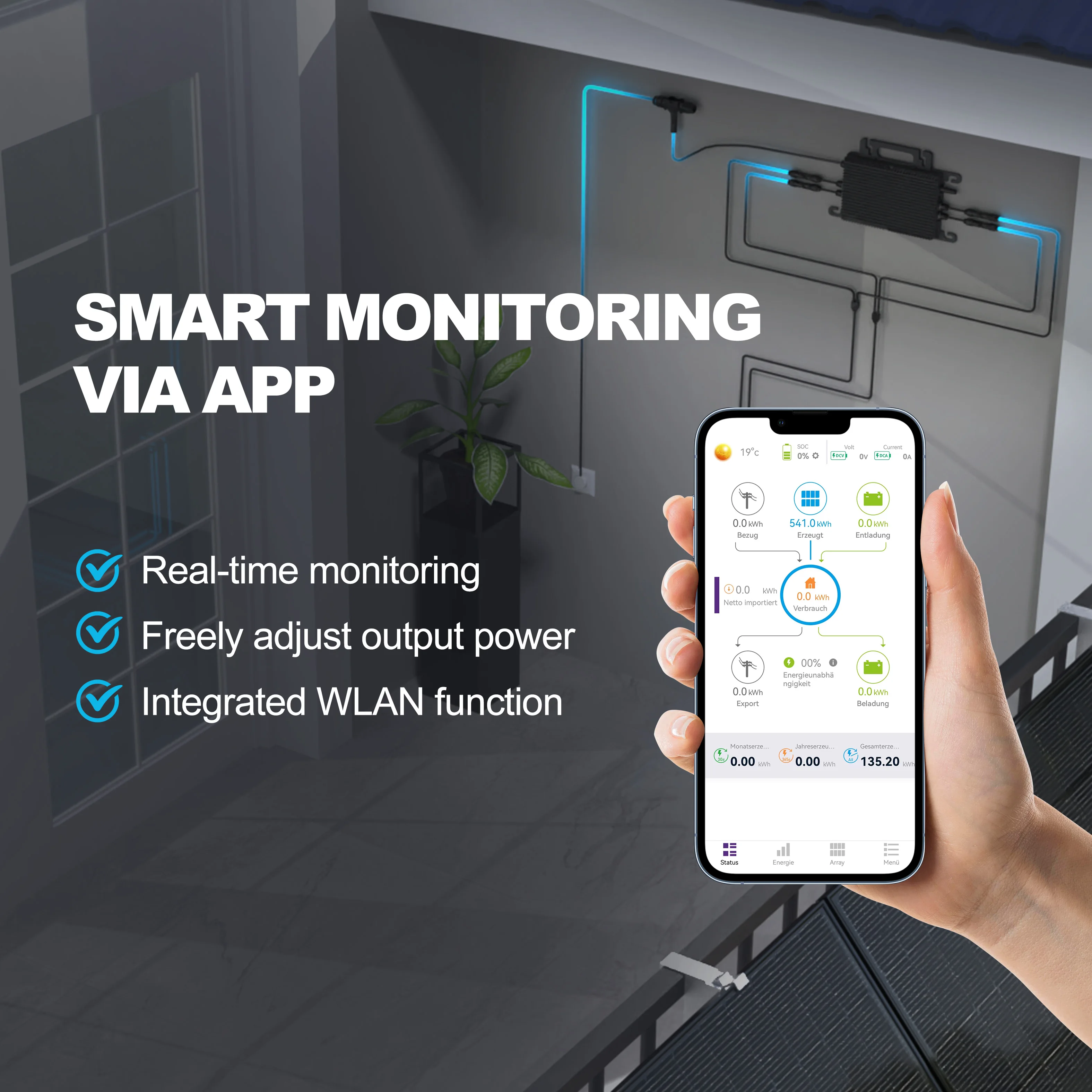 EU Flexible mounting solar structure monocrystalline 860W panneau solaire residential on grid EU market balcony system set