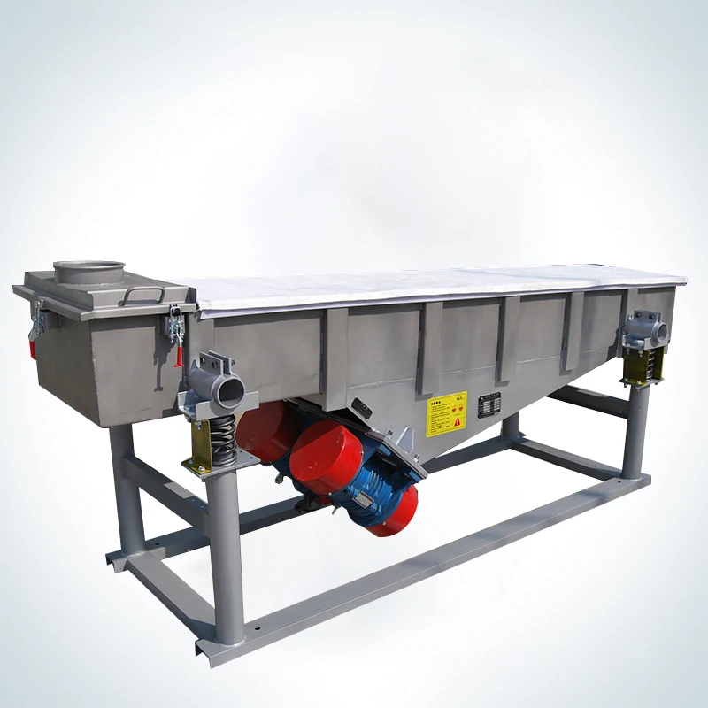 carbon steel vibratory sifter machine linear vibrating screening separator for quartz sand sieving