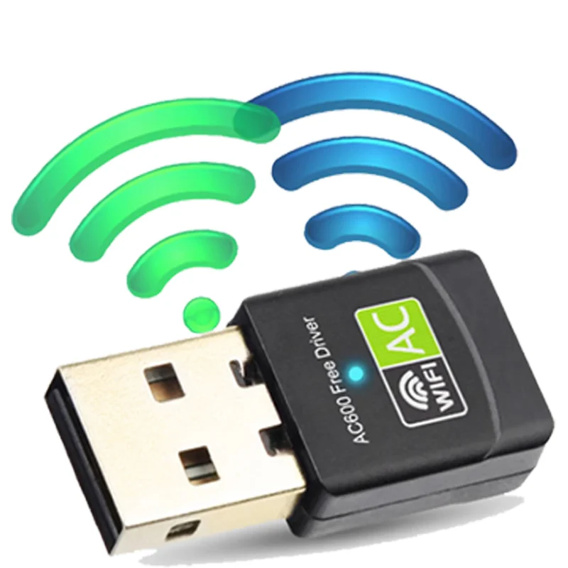 600Mbps USB Wifi Receiver Dongle  Dual Band 2.4G 5G Wifi  Extender Amplifier Repeater Mini Wireless Wifi Network Card Adapter