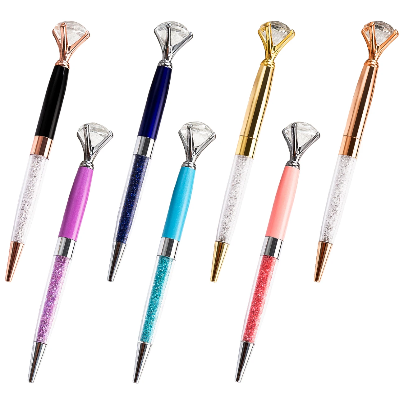 Promotion Diamond Luxury Gift Custom Logo Metal Pen Wholesale Diamond Crystal Ball Pen