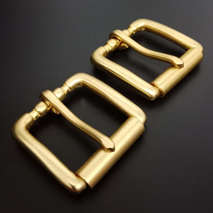 custom 38mm 40mm solid brass roller buckle 40mm