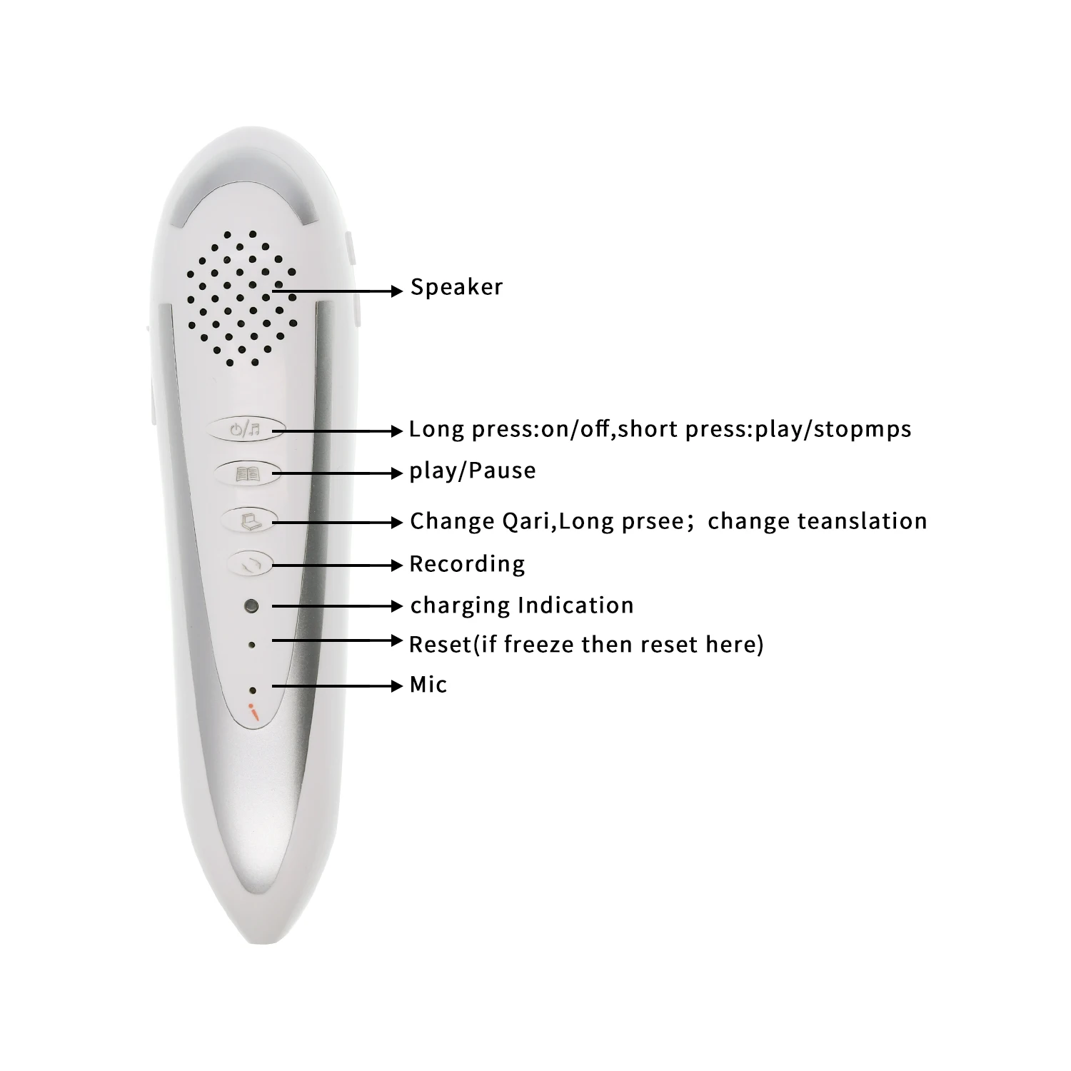 Hot Sale Good Quality  Islamic books holy digital quran read pen