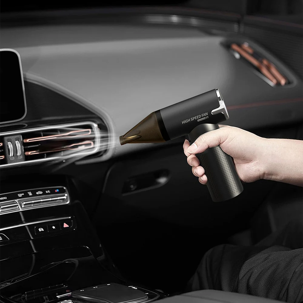 2024 New Electric Turbo Fan Portable Mini Turbo Fan Vertical Small Wind Turbine Mini Turbine Jet Fan For Car