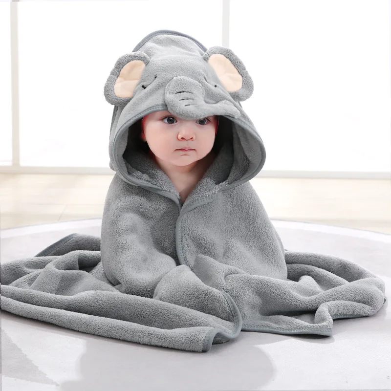 Premium Quality Customized New Style Soft and Fluffy Baby Hooded Organic Beach Towels Bath Towel sets