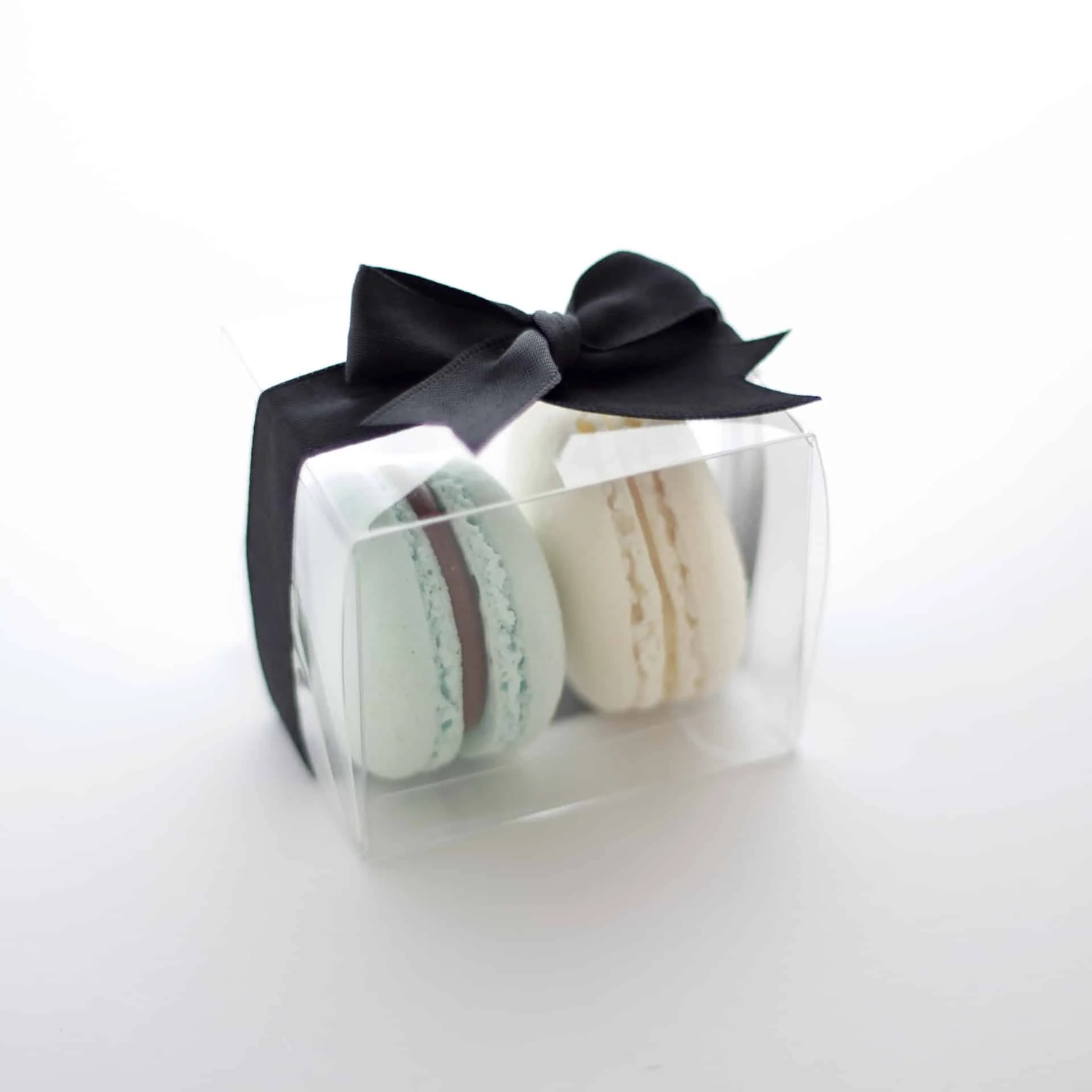 Factory Supply Custom Logo Clear Plastic Macaron Gift Boxes