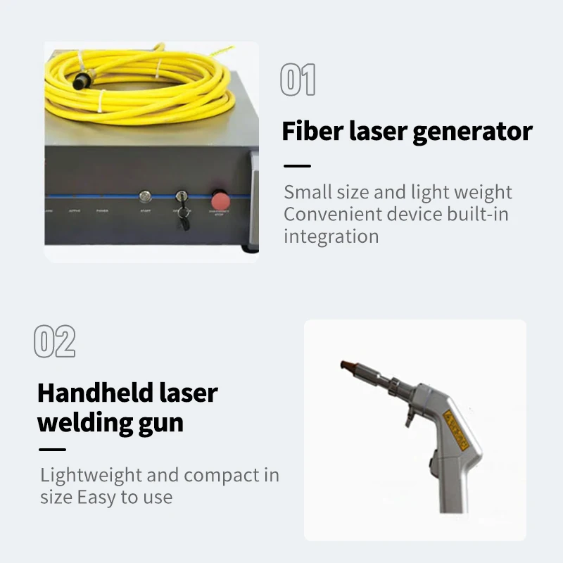 Air cooled fiber laser 4-in-1 laser machine welder high quality laser welding machine for metal stainless steel Aluminum
