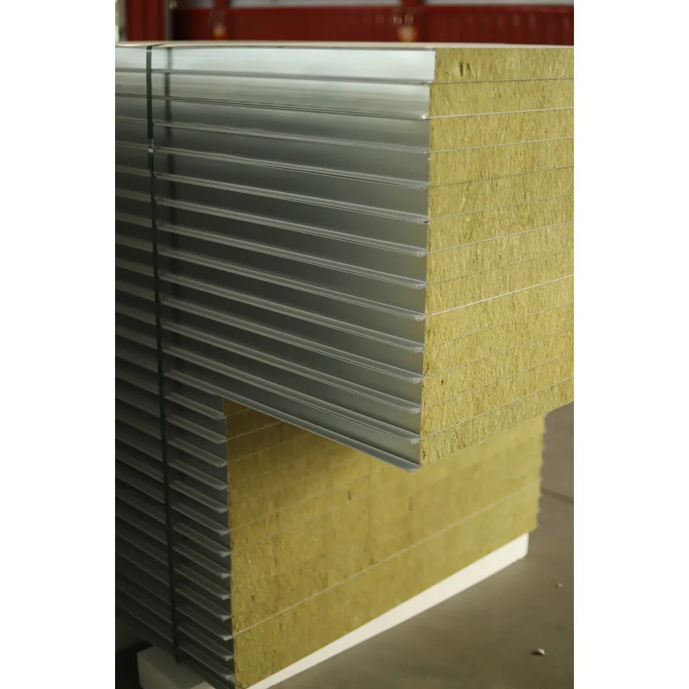 50mm rock wool sandwich wall panel fireproof structural building  rock wool sandwich panel interior rock wool sandwich panels