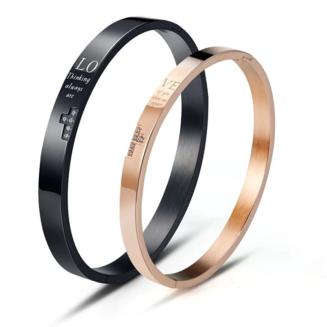 Изготовленный На Заказ rhinester молитвенный браслет Алфавит имя определить логотип розовое золото ювелирные изделия из нержавеющей стали для пары тенденция