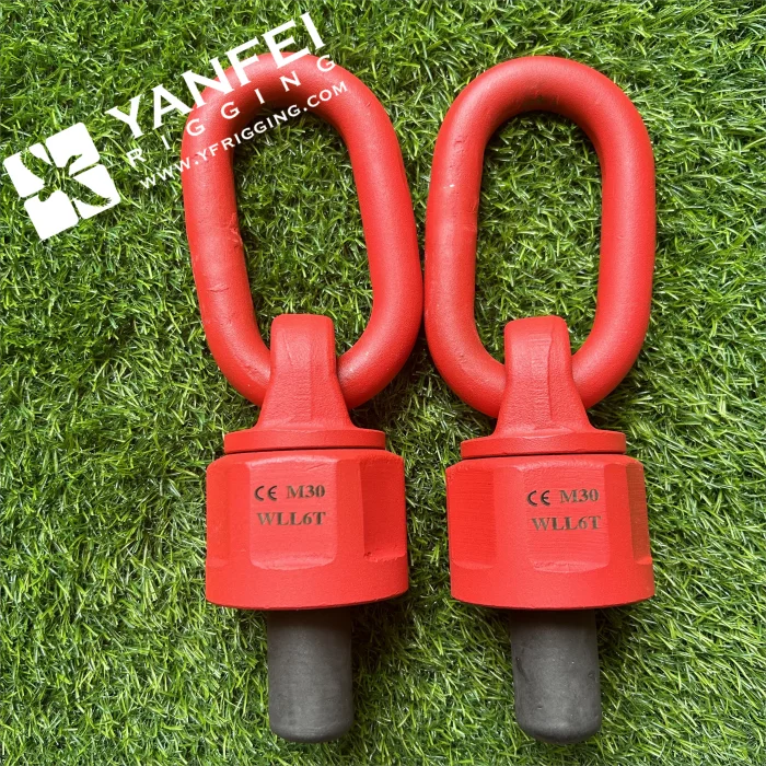 Alloy Steel 360 Rotation Hoist Ring G80 Swivel Eye Bolt With Ring, Lifting Point