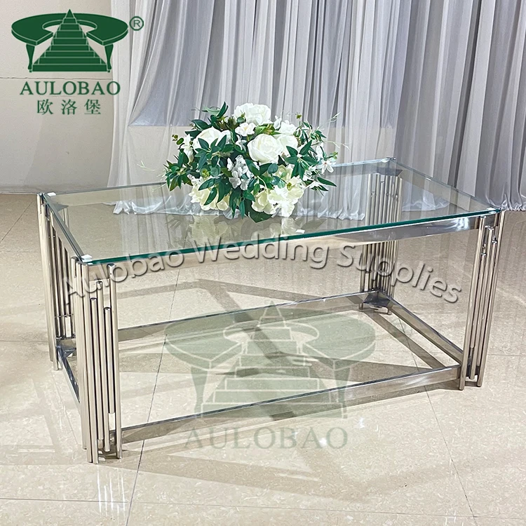 Мебель для гостиной кофейный столик со стеклянной столешницей и из нержавеющей стали современный металлический золотой Декор домашняя мебель элегантная