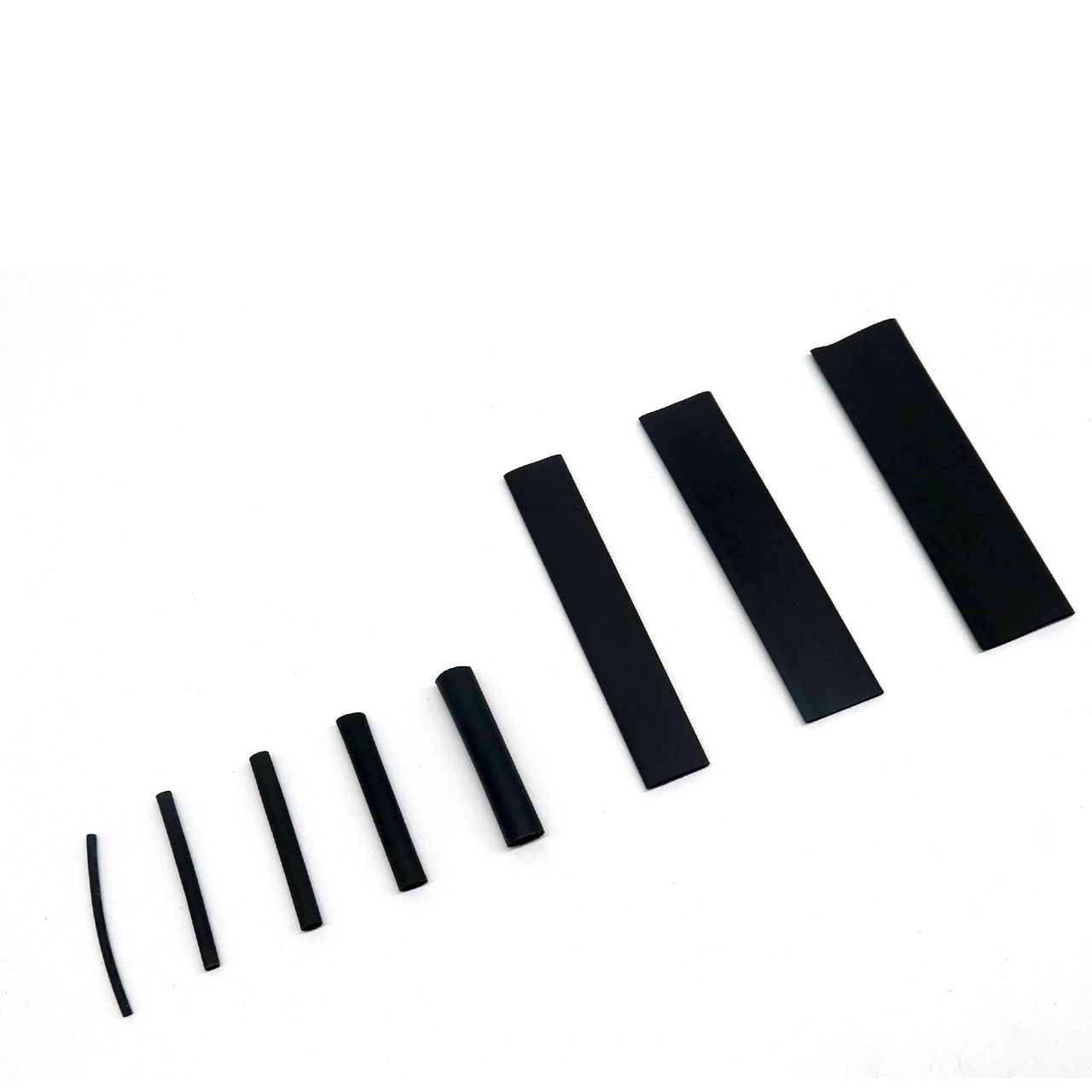 environmental protection thin wall transparent roll kit shrinking pack pe 127pcs/set black heat shrink