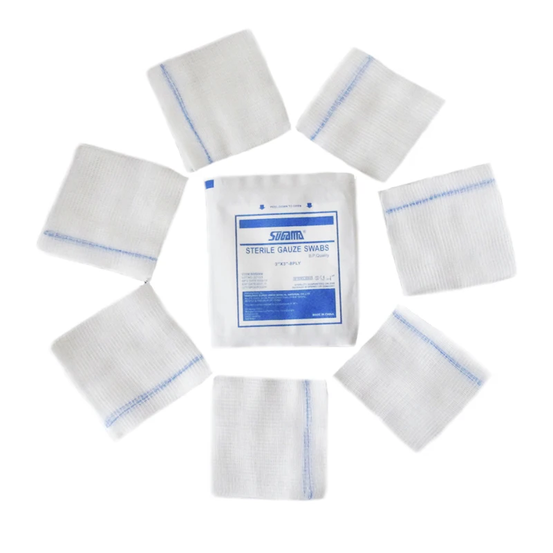 wholesale non-sterile and sterile gauze compress sponge disposable medical gauze swab