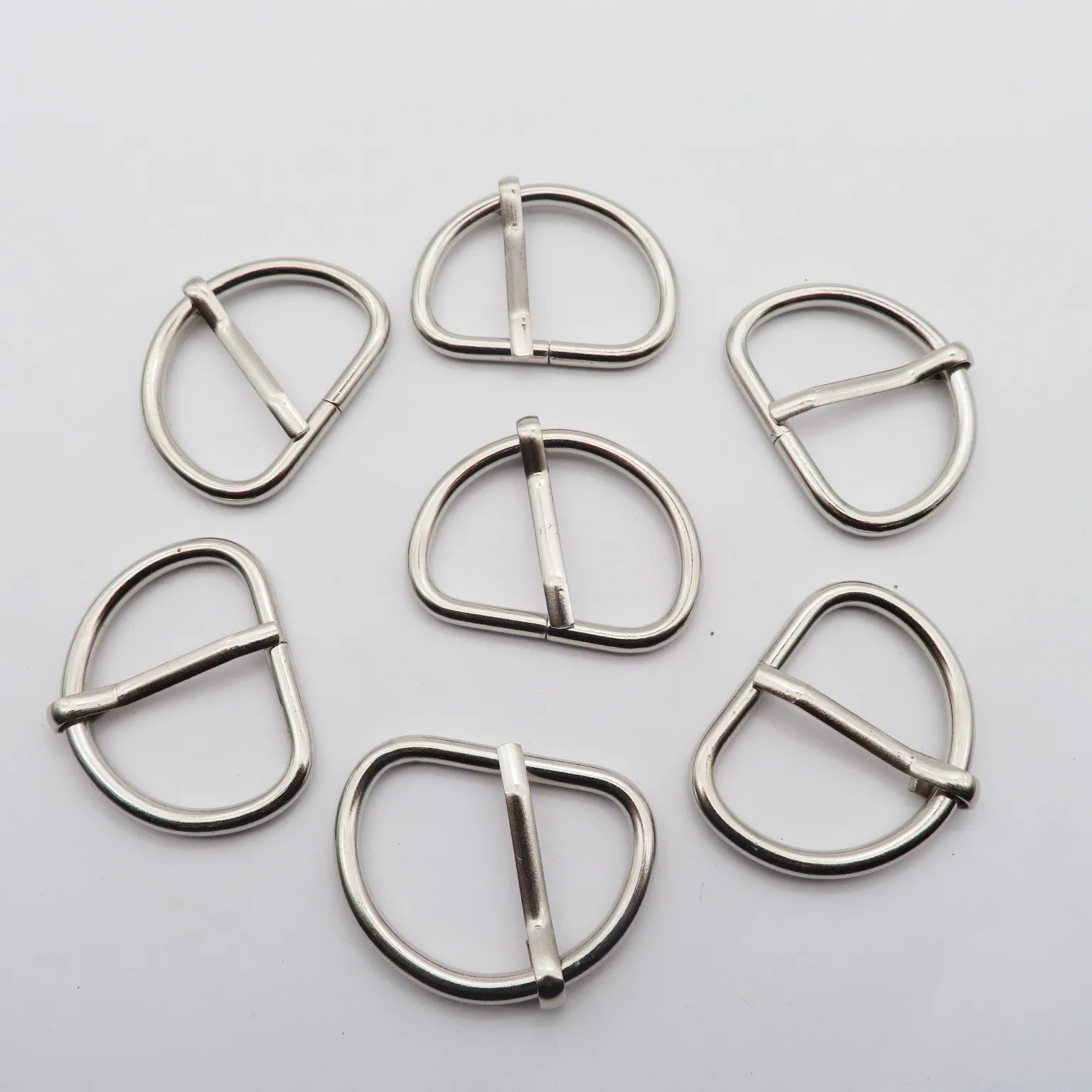 Factory direct sales metal D ring adjustment Connect Decorative buckle for handbags shoes and garment